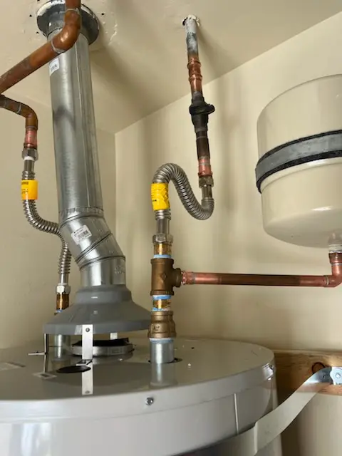 Water heater installation and plumbing repair in Heshbon